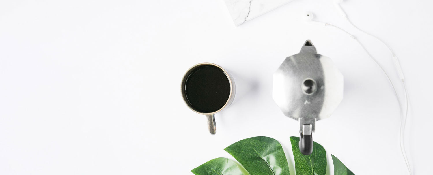 Office Desk with Coffee AGC Skincare