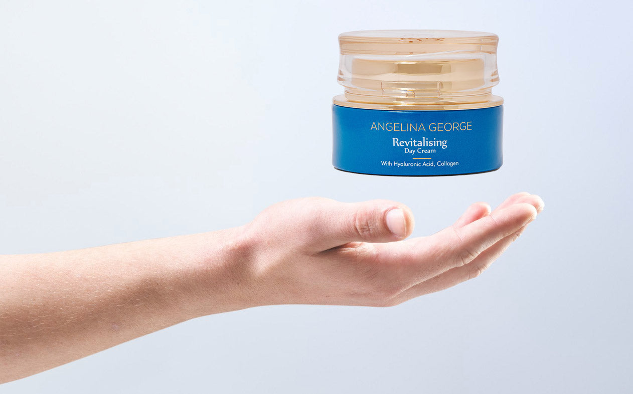 Woman’s Hand Displaying Invisible Object Gesture AGC Skincare